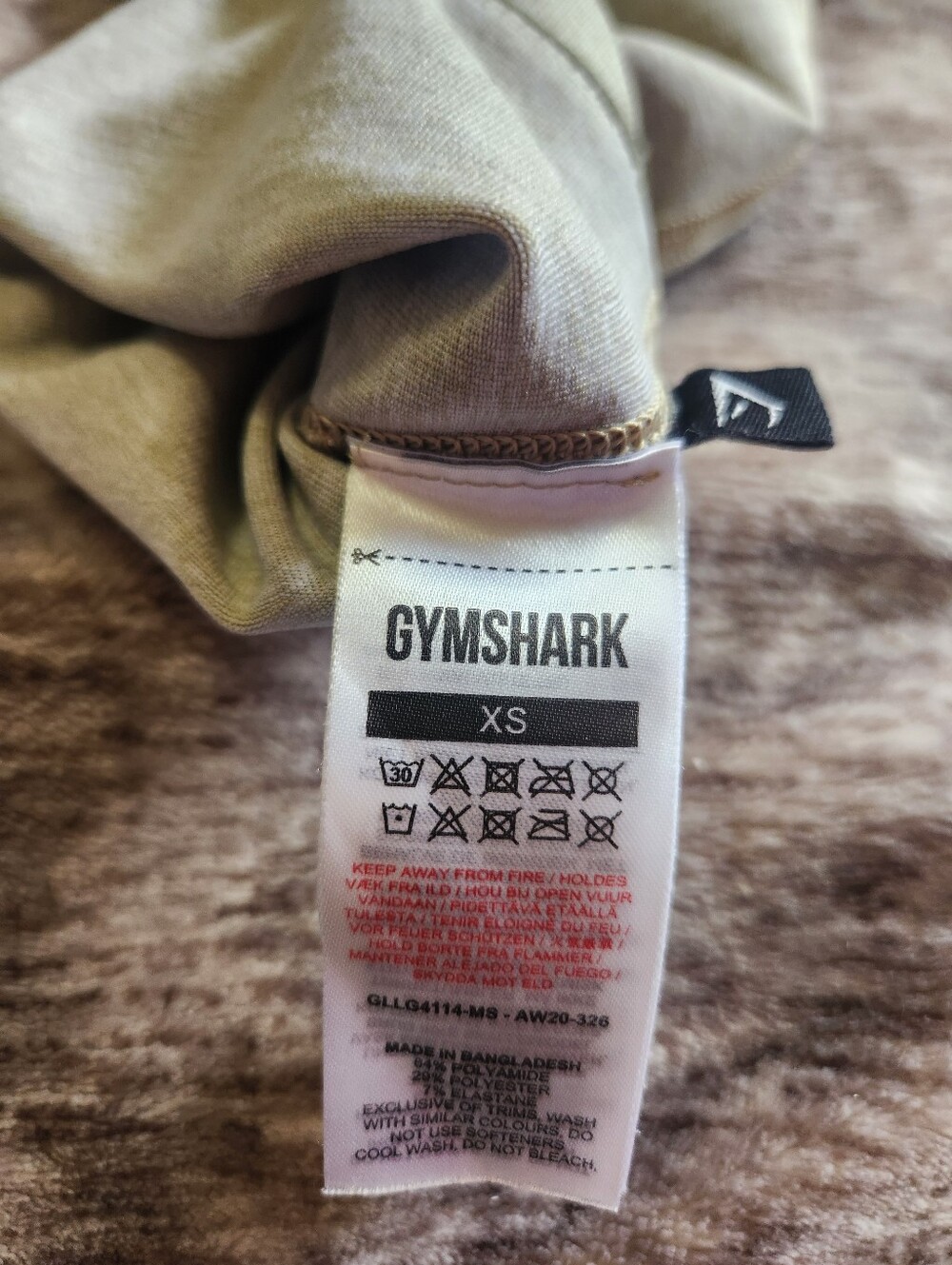 Gymshark Adapt Marl Seamless Leggings Green Size XS High Rise Workout Activewear - Picture 7 of 9